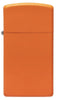 Slim® Orange Matte Windproof Lighter Front View