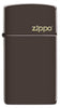 Front of Slim Brown Zippo Logo Windproof Lighter