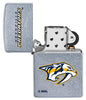 ©NHL Nashville Predators Street Chrome™ Windproof Lighter with its lid open and unlit