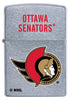 Front of NHL Ottawa Senators Street Chrome™ Windproof Lighter