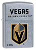 Front shot of ©NHL Vegas Golden Knights Street Chrome™ Windproof Lighter standing at a 3/4 angle