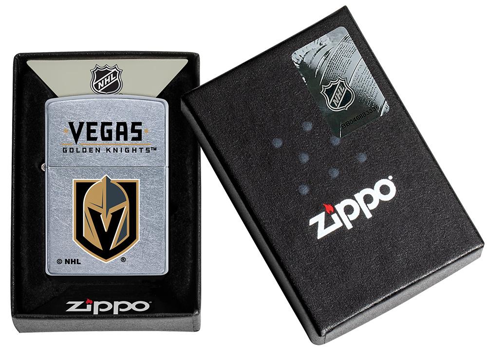 ©NHL Vegas Golden Knights Street Chrome™ Windproof Lighter in its packaging