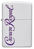 Front of Crown Royal® White Matte Windproof Lighter