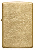 Front of Classic Tumbled Brass Windproof Lighter