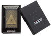 Eye of Providence Black Matte Design Windproof Lighter in its packaging
