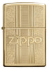 Front view of the Zippo and Pattern Design