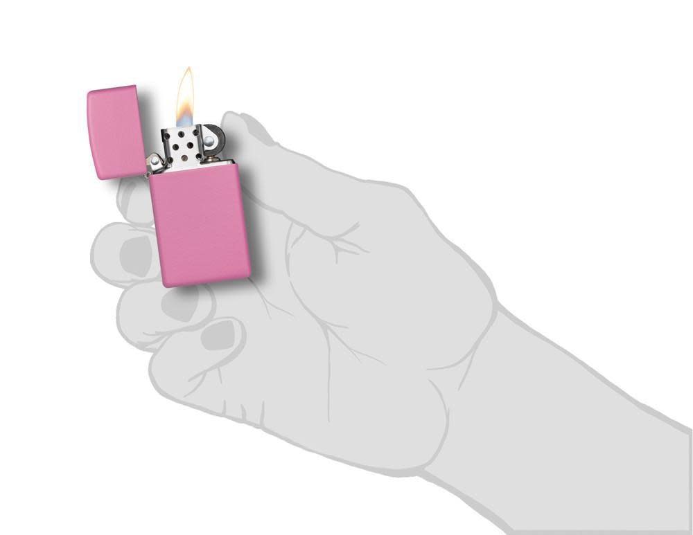 Slim® Pink Matte Windproof Lighter | Zippo USA
