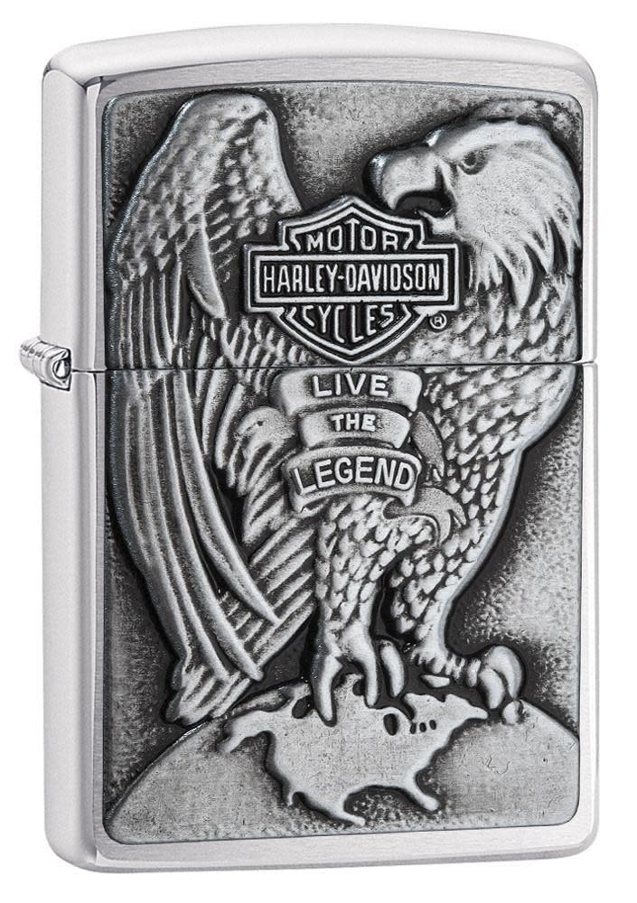 Front view of the Harley-Davidson Majestic Eagle Lighter shot at a 3/4 angle 
