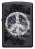 Front view of Peace on Flag Distressed Design Windproof Lighter.