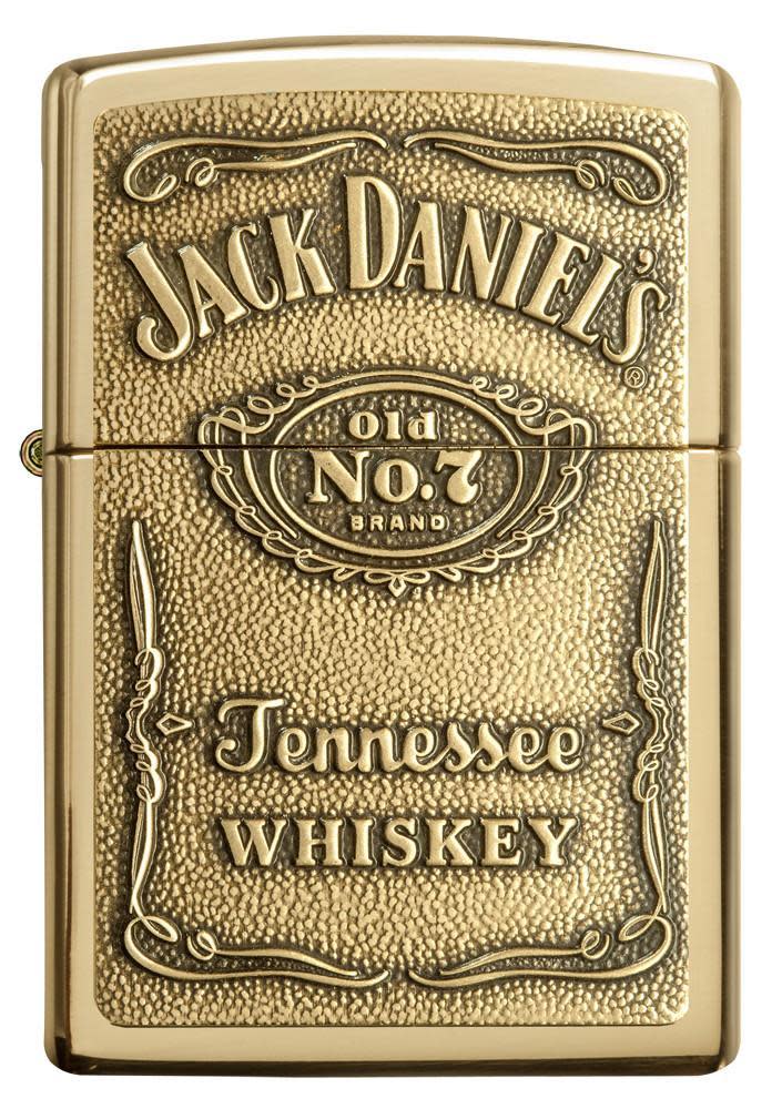 Jack Daniel's® Tennessee Whiskey Emblem Brass Lighter | Zippo USA