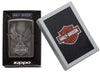 Harley-Davidson Black Ice Windproof Lighter in its packaging