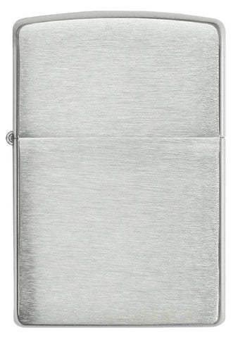 Front view of Armor® Brushed Sterling Silver Windproof Lighter