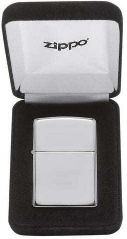 Armor® High Polish Sterling Silver Windproof Lighter in its Velour Case