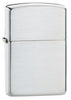 Armor® Brushed Sterling Silver Windproof Lighter standing at 3/4 angle