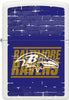 Front shot of NFL Draft Baltimore Ravens Windproof Lighter.