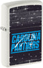 Front shot of NFL Draft Carolina Panthers Windproof Lighter standing at a 3/4 angle.