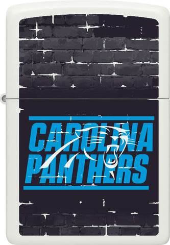 Front shot of NFL Draft Carolina Panthers Windproof Lighter.