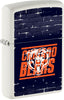 Front shot of NFL Draft Chicago Bears Windproof Lighter standing at a 3/4 angle.