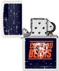 NFL Draft Chicago Bears Windproof Lighter with its lid open and unlit.