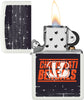NFL Draft Cincinnati Bengals Windproof Lighter with its lid open and lit.