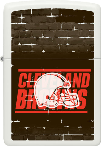 Front shot of NFL Draft Cleveland Browns Windproof Lighter.