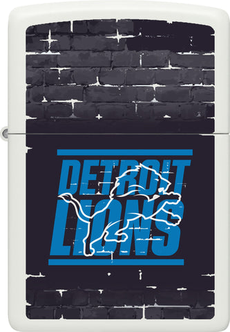Front shot of NFL Draft Detroit Lions Windproof Lighter.