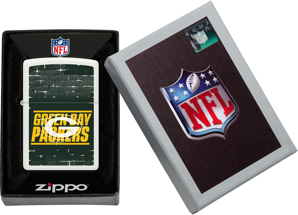 NFL Draft Green Bay Packers Windproof Lighter in its packaging.