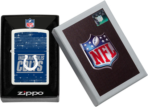 NFL Draft Indianapolis Colts Windproof Lighter in its packaging.