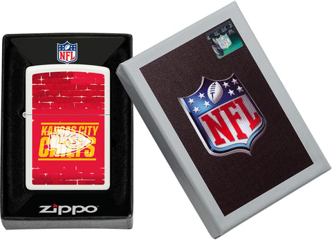 NFL Draft Kansas City Chiefs Windproof Lighter in its packaging.