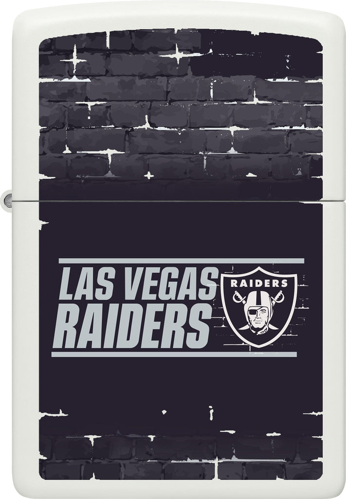 Front shot of NFL Draft Las Vegas Raiders Windproof Lighter.