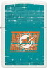 Front shot of NFL Draft Miami Dolphins Windproof Lighter.