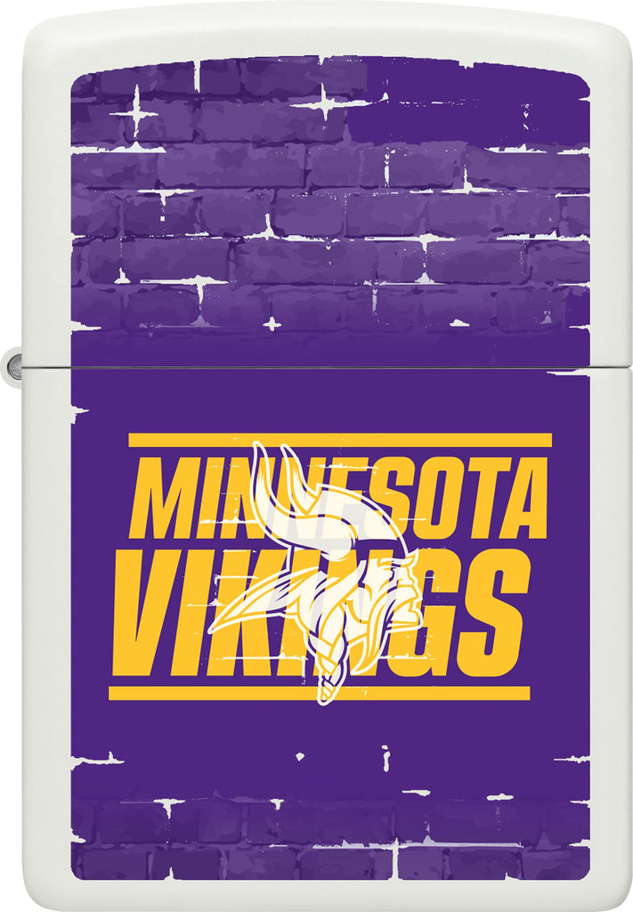 Front shot of NFL Draft Minnesota Vikings Windproof Lighter.