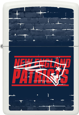 Front shot of NFL Draft New England Patriots Windproof Lighter.