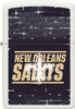 Front shot of NFL Draft New Orleans Saints Windproof Lighter.