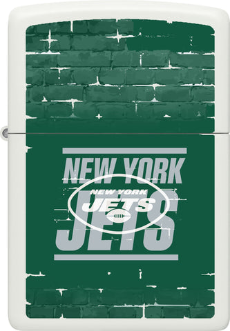 Front shot of NFL Draft New York Jets Windproof Lighter.