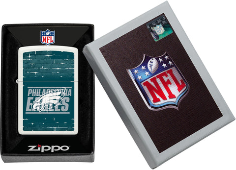NFL Draft Philadelphia Eagles Windproof Lighter in its packaging.