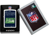 NFL Draft Seattle Seahawks Windproof Lighter in its packaging.