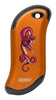 Front of Snake: Orange HeatBank® 9s Rechargeable Hand Warmer