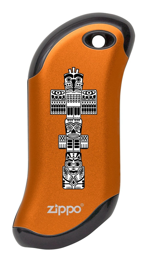 Front of Totem Pole: Orange HeatBank® 9s Rechargeable Hand Warmer