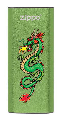 Front of Chinese Dragon: Green HeatBank® 3-Hour Rechargeable Hand Warmer