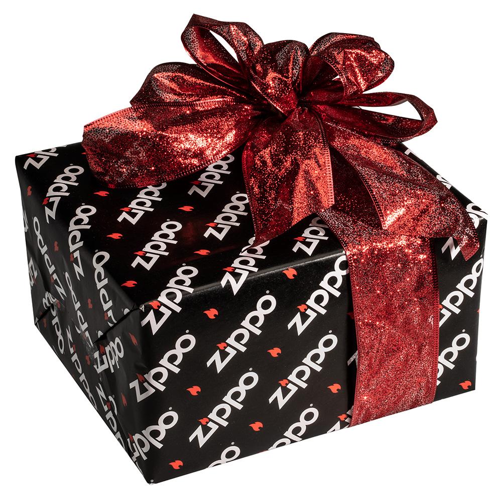Zippo Gift Wrap Present with Red Bow
