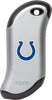 Front of silver NFL Indianapolis Colts: HeatBank 9s Rechargeable Hand Warmer