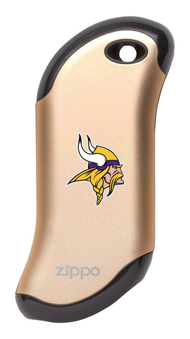 Front of champagne  NFL Minnesota Vikings: HeatBank 9s Rechargeable Hand Warmer