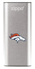 NFL Denver Broncos: HeatBank 3-Hour Rechargeable Hand Warmer front silver