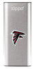 NFL Atlanta Falcons: HeatBank<sup>®</sup> 3-Hour Rechargeable Hand Warmer front silver