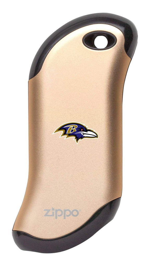 Front of champagne NFL Baltimore Ravens: HeatBank 9s Rechargeable Hand Warmer