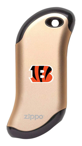 Front of champagne NFL Cincinnati Bengals: HeatBank 9s Rechargeable Hand Warmer