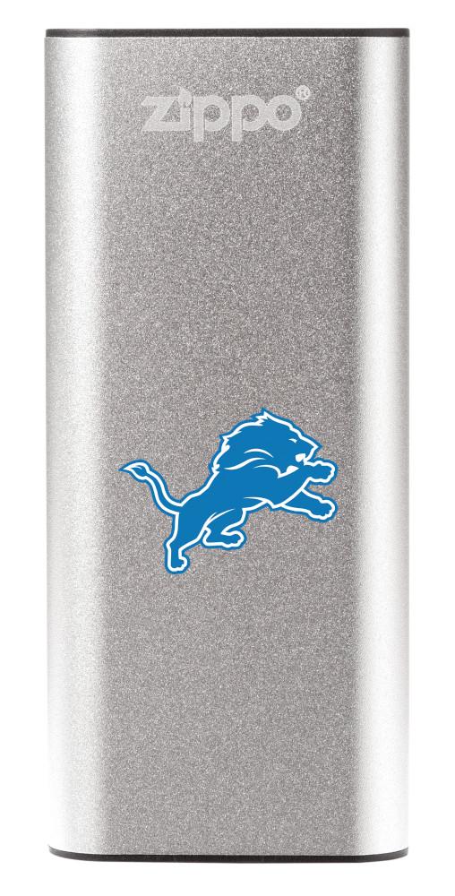 Silver NFL Detroit Lions: HeatBank 3-Hour Rechargeable Hand Warmer