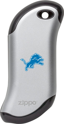 Silver NFL Detroit Lions: HeatBank 9s Rechargeable Hand Warmer