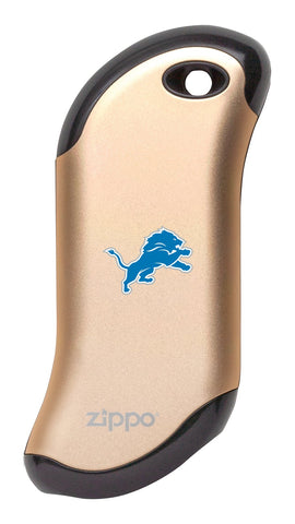 Front of champagne NFL Detroit Lions: HeatBank 9s Rechargeable Hand Warmer